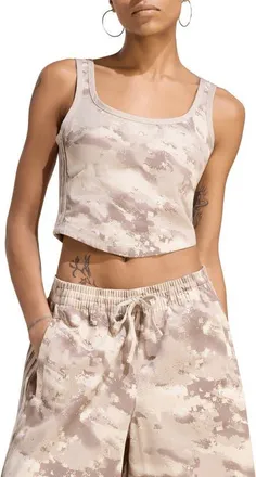 adidas Originals Camo Corset Top in Multicolor/wonder Beige at Nordstrom, Size 10