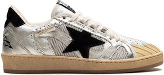 Golden Goose Ball-Star Silver/Black sneakers - women - Leather - 37 - Grey