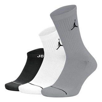 Nike Jordan Air Jordan Waterfall Socks 3Pack Black White Grey SX6274-011