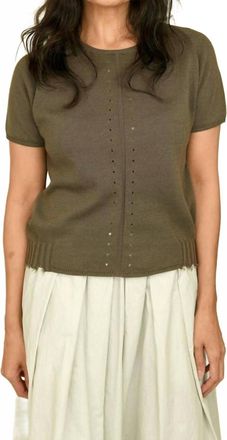 H+ Hannoh Wessel Philiberta Knit Sweater In Military