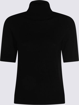 Allude Black Wool Knitwear
