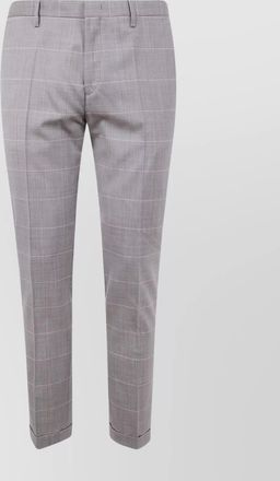 Paul Smith mens trousers with check pattern and pockets