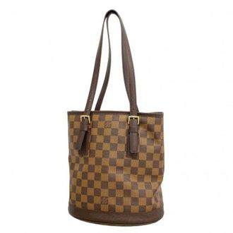 Louis Vuitton Pre-owned Bucket Bags, female, Brown, Size: ONE SIZE Pre-owned Marais Tote