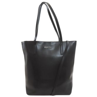 Michael Kors Black Leather Tote Bag (Pre-Owned)