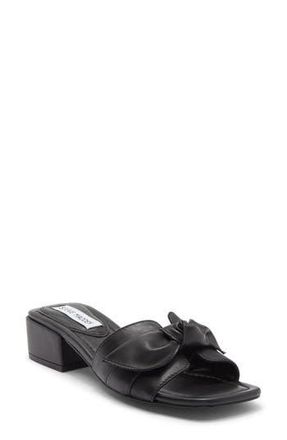 Steve Madden Catumm Bow Slide Sandal in Black at Nordstrom Rack, Size 8.5
