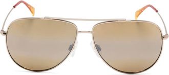 Maui Jim Occhiali da sole con montatura stile pilota - Oro