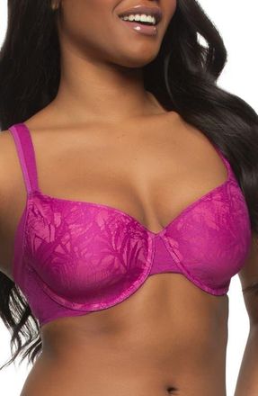 Felina Jessamine Smoothing Full Coverage Underwire Bra in Wild Aster/Ibis Rose at Nordstrom, Size 38G