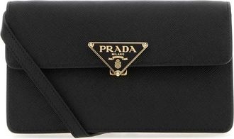 Prada Black Leather Mini Crossbody Bag