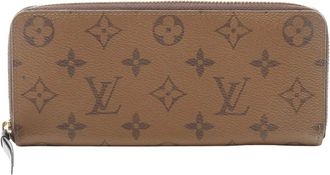 Louis Vuitton Portafoglio Zippy in pelle Clemence con monogramma Reverse 2007-2025 - Marrone
