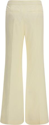 Sportmax Womens Piacere Pants Giallo Chiaro Viscose; Paper Trousers