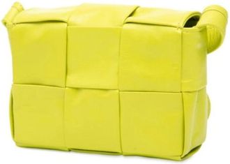 Bottega Veneta Pre-owned Cross Body Bags, female, Green, Size: ONE SIZE Pre-owned Leather Crossbody Bag