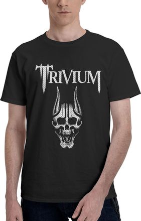 Generic Mens Music Band Printed Cotton Shirt Simple and Practical Top Casual and Sport Shirts Black M