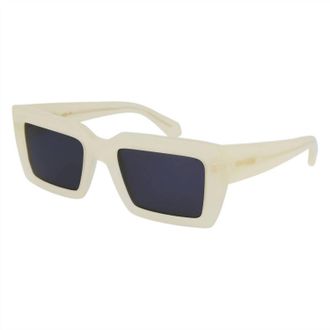 Ferragamo Womens Rectangular Sunglasses In White Grey