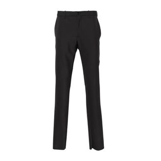 Incotex Suit Trousers, male, Black, Size: 3XL Slim Fit Gray Dress Pants