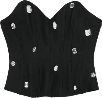 DAVID KOMA Corsetto con decorazione - Nero