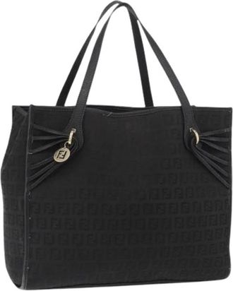 Fendi Pre-owned Tote Bags, female, Black, Size: ONE SIZE Pre-owned Vintage Tote Bag