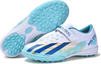 Generic Anti-Slip Professional Football Shoes for Men - Indoor Outdoor Training Competition Soccer Shoes for Men Women (Moon-Short Spike,5.5)