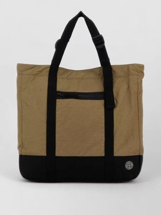 Stone Island canvas tote bag
