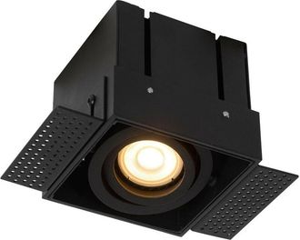 Lucide Trimless - Recessed Downlight - 1xGU10 - Black - Lucide