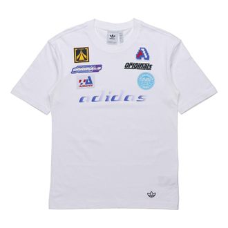 adidas originals MENS TGP SS Casual Sports Crew Neck Short Sleeve White HA4742