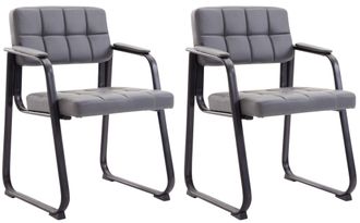 Clp Set De 2 Sillas De Conferencia Canada B Gris