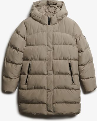 Superdry Steppjacke »HOODED SPORTS PUFFER MID JKT« mit Kapuze