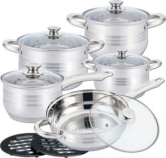Herzberg Herzberg Juego De Utensilios De Cocina De Acero Inoxidable De 12 Piezas
