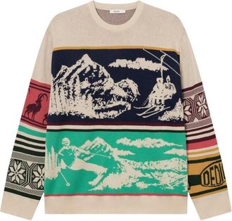 Dedicated Sweater Mora Retro Ski Blocks Pullover f&uuml;r Herren | bunt
