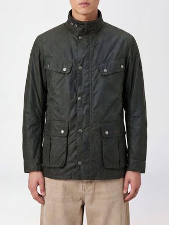 Barbour Giacca Duke in cotone cerato con collo stile biker e tasche