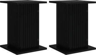 vidaXL Soporte De Plantas 2 Uds. Negro 30,5 X 30 X 43 Cm Vidaxl