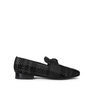 Kurt Geiger Mens Leather Ace Stud Loafers - Black - Size UK 12