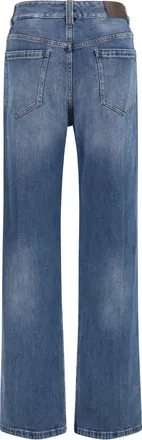 Brunello Cucinelli Womens Cotton Denim Pants Essential Dark Blue Cotton; Elastane Jean