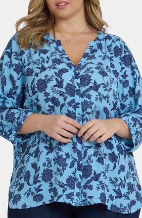 NYDJ Pintuck Top in Villebon at Nordstrom, Size 3X