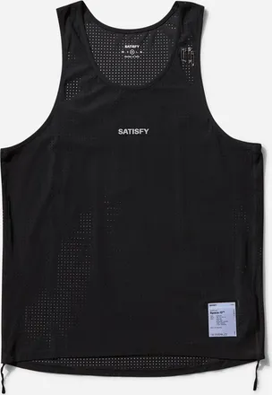 SATISFY Men s Space-O Singlet Black