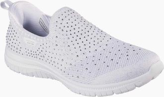 Skechers Womens Virtue Icon Womens Trainers - White - Size: 4