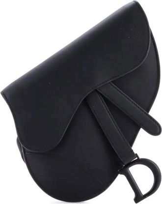Dior Ultra Matte Saddle Leather belt bag - Nero
