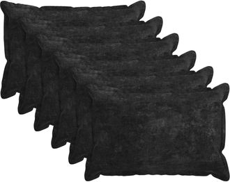 vidaXL Funda De Almohada 6 Uds. Houten Gris Antracita 50 X 75 Cm Vidaxl