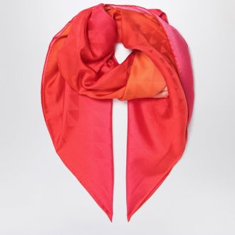 Prada Fuchsia printed foulard in twill