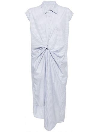 JNBY Gedrapeerde katoenen jurk - Blauw