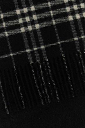 Burberry Unisex Giant Scarf Black Cashmere