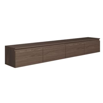 Selsey Selsey - Bemmi -mueble De Tv Suspendido Con 2 Puertas -200 Cm -nogal De Wisconsin