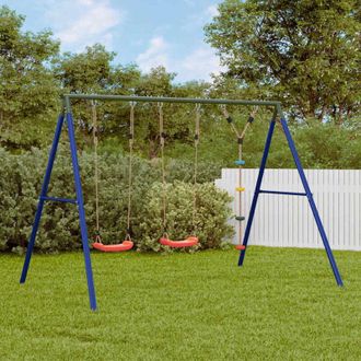 vidaXL Juego De Columpios De Exterior Con Columpios Y Cuerda De Discos Vidaxl