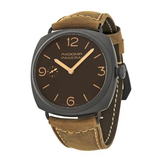 Officine Panerai Pre-owned Panerai Radiomir Composite 3 Days Brown Dial Mens Watch PAM00504