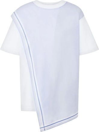 Moschino T-shirt asimmetrica - Bianco