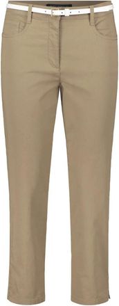 Betty Barclay Broeken, Dames, Groen, S, Slim Fit Zomerbroek met Riem
