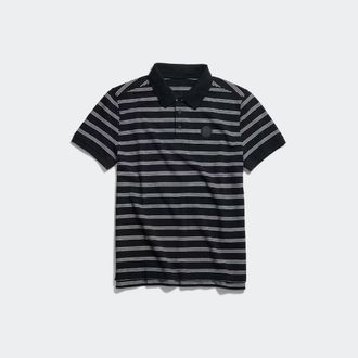 Canada Goose Polo &agrave; rayures Beckley, disque ton-sur-ton (Hommes, Grey Melange Moncton Stripe, TTG)