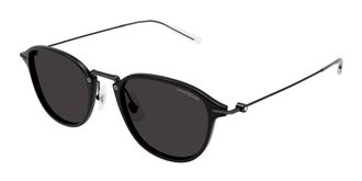 Montblanc MB0155S Asian Fit 009 Mens Sunglasses Black Size 51