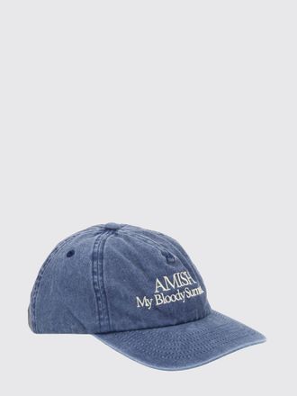 Amish Cotton Denim Baseball Cap with Embroidered Logo and Slogan