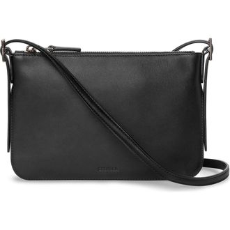 Shinola Small Bixby Accordion Leather Crossbody Bag in Black at Nordstrom