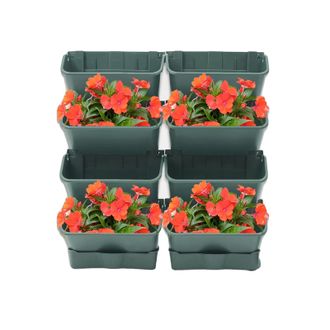 OEM Jard&iacute;n Vertical, Carga M&aacute;xima 3 Kg, Capacidad De Agua 350 Ml, N&uacute;mero De Macetas 8, Dimensiones 30 Cm X 10 Cm X 10 Cm, Materiales Pp Y Silicona